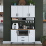 Hanah Home Gabinete Multipropósito Blanco y Nuez JE169 - 3260